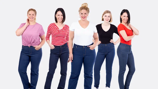 Schnittmuster für eine Jeans in vielen Formen selber nähen Schnittmuster für eine Jeans in vielen Formen selber nähen