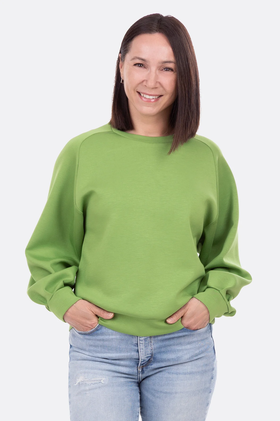 Schnittmuster Pullover Raglan Rundhals selber nähen Tutorial