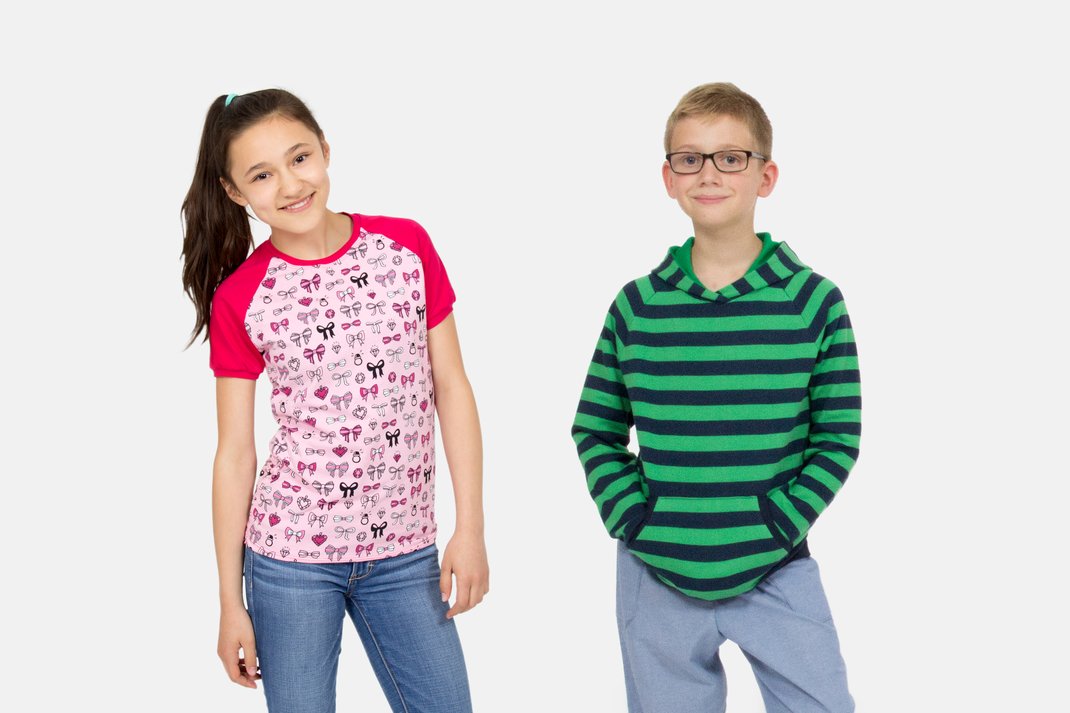 Schnittmuster Raglan-T-Shirt für Teens