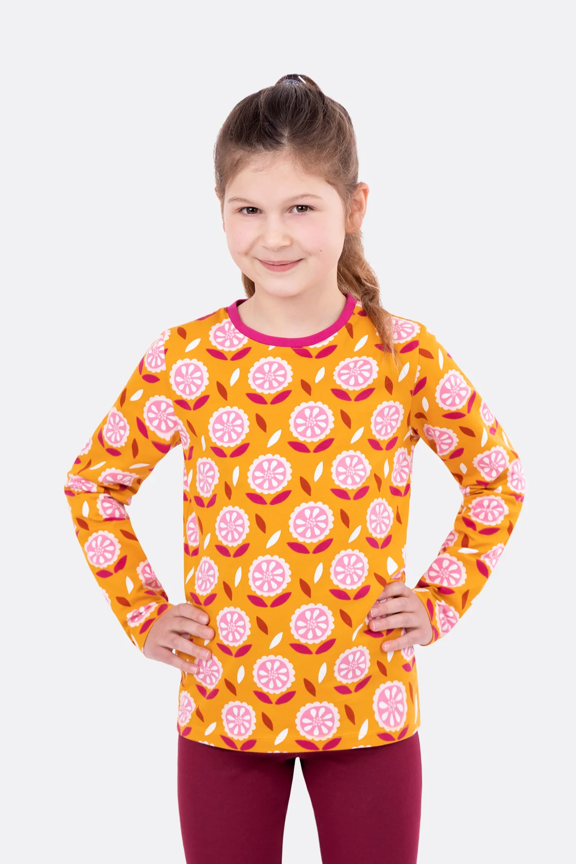 Schnittmuster Kinder Jerseyshirt lang selber nähen