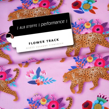Performance Jersey "Flower Track" Rosa