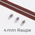 Endlos-Reißverschluss 4 mm Metallraupe silber Zipper braun B26