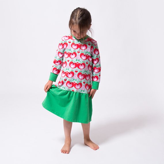 Jerseykleid für Kinder mit Schnittmuster selber nähen